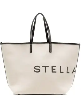 Stella McCartney logo-print cotton tote bag 20478166