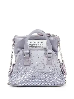 Maison Margiela numbers-motif rhinestone shoulder bag 19783844
