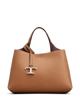 Tod's logo-pendant leather tote bag 20260566