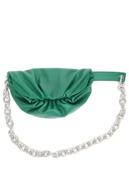 Bottega Veneta Сумка поясная кожаная Chain Pouch 1599091
