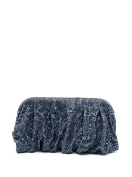 Benedetta Bruzziches rhinestone-embellished draped clutch bag 20746712