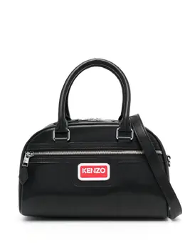 Kenzo logo-plaque faux-leather tote bag 20803149