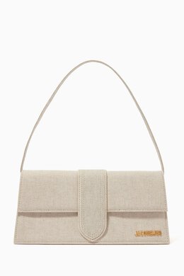 Jacquemus Le Bambino Long Flap Bag in Linen 215605072_179