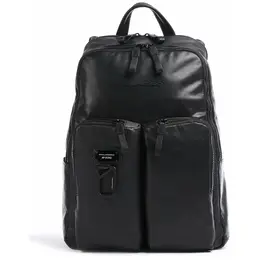 Рюкзак Piquadro Black Square, фактура гладкая, черный 102252141452