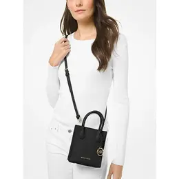 Сумка кросс-боди Michael Kors, фактура рельефная, зернистая, матовая, гладкая, чёрный 102007527781