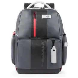 Рюкзак Piquadro Urban, фактура гладкая, матовая, серый/черный 675224521