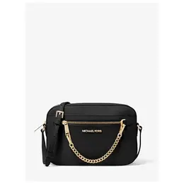 Сумка кросс-боди Michael Kors Michael Kors jet set item safiano, фактура гладкая, зернистая, черный 1205150115