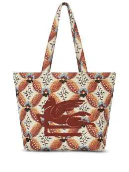 Etro medium Floralia-print jacquard tote bag 20471186