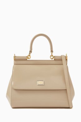 Dolce & Gabbana Small Sicily Top-handle Bag in Polished Leather 215040058_179