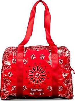 Сумка Supreme Bandana Tarp Small Duffle Bag Red, красный ss21b20 red | red