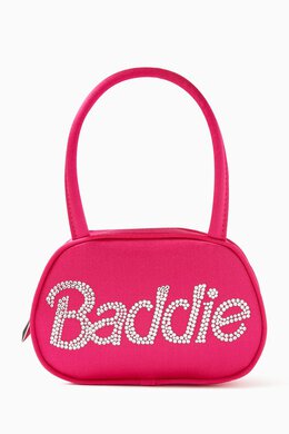 Amina Muaddi Super Amini Baddie Top-handle Bag in Satin 215482686_177