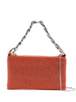 Patrizia Pepe Maxichain rhinestone clutch bag 20802785