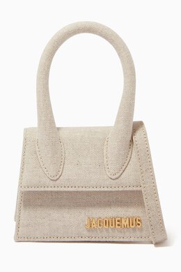 Jacquemus Le Chiquito Tote Bag in Linen Canvas 215605047_179