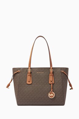 Michael Kors Medium Voyager Tote Bag in Logo Canvas 214367587_15