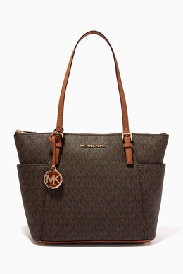 Michael Kors Jet Set Tote Bag in Logo-print Canvas 215491717_15