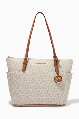 Michael Kors Jet Set Tote Bag in Logo-print Canvas 215491673_26