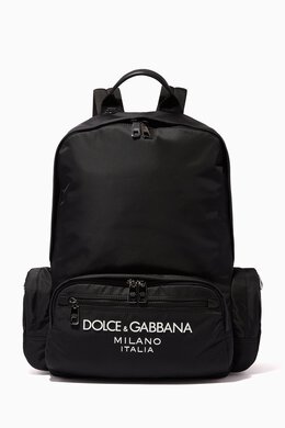 Dolce & Gabbana Rubberized Logo Backpack in Nylon 215858991_245