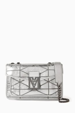 MCM Small Travia Quilted Shoulder Bag in Crushed Leather 216203000_247