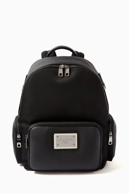 Dolce & Gabbana Backpack in Nylon & Grainy Leather 216331754_245