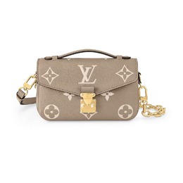 Сумка Louis Vuitton Pochette Metis East West, серо-бежевый/кремовый m23081 | dove/cream