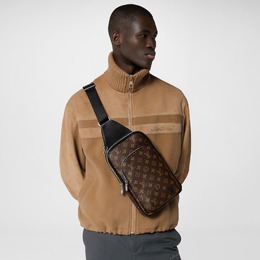 Сумка-слинг Louis Vuitton Avenue NM Monogram Macassar, коричневый m46327