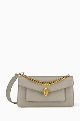 Bvlgari Maxi Serpenti East-west Chain Shoulder Bag in Leather 215643070_7762