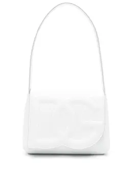 Dolce & Gabbana logo-embossed leather shoulder bag 20901845