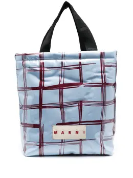 Marni checked padded-design tote bag 20840773