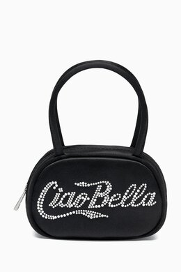 Amina Muaddi Super Amini Ciao Bella Top-handle Bag in Satin 215482683_13