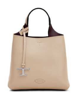 Tod's logo-pendant leather tote bag 20061745