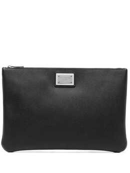 Dolce & Gabbana logo-plaque clutch bag 20927364