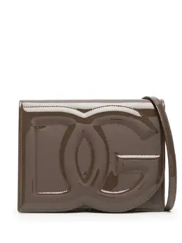 Dolce & Gabbana DG Logo patent leather crossbody bag 20930395