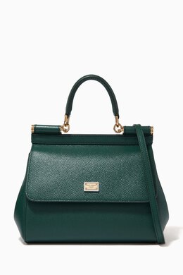 Dolce & Gabbana Medium Sicily Bag in Dauphine Leather 214088287_192