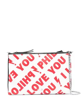 Philosophy Di Lorenzo Serafini I Love You leather crossbody bag 20323499