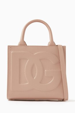 Dolce & Gabbana Mini Daily Logo Tote Bag in Leather 216330867_171