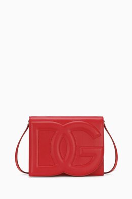 Dolce & Gabbana Logo Flap Shoulder Bag in Calfskin 215389140_25