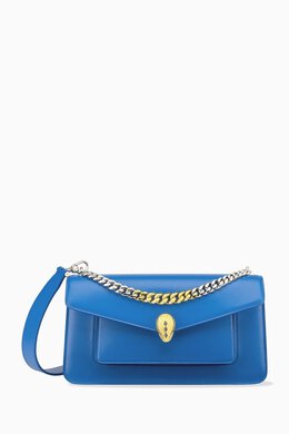 Bvlgari Serpenti Forever East West Shoulder Bag in Calf Leather 216330745_14