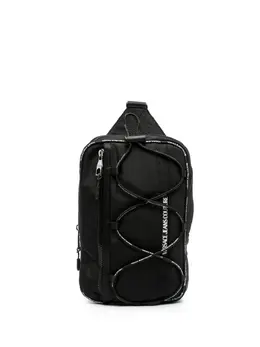 Versace logo-print shoulder bag 20988456