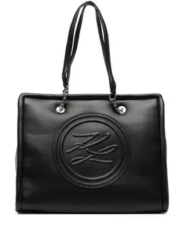 Karl Lagerfeld logo-patch tote bag 20482565