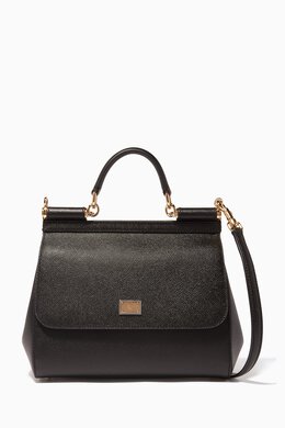 Dolce & Gabbana Large Sicily Bag in Dauphine Leather 211913246_2709
