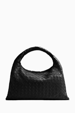 Bottega Veneta Small Hop Shoulder Bag in Intrecciato Leather 216769596_13