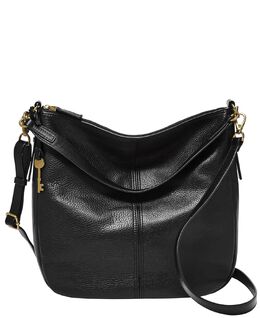 Женская кожаная сумка-хобо Jolie Fossil, черный 11236791 | black