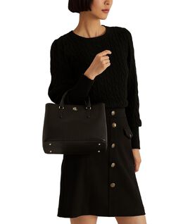 Маленькая Кожаная Сумка Marcy Lauren Ralph Lauren, черный 14353626 | black