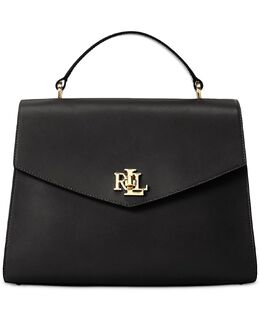 Маленькая кожаная сумка-портфель Farrah с верхней ручкой Lauren Ralph Lauren, черный 15786245 | black