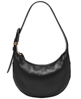 Кожаная сумка Harwell в форме полумесяца Fossil, черный 16159430 | black