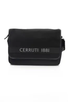 Cerruti 1881 Black Nylon Messenger Bag ce3970998