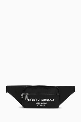 Dolce & Gabbana Rubberized Logo Belt Bag in Nylon 216331749_245
