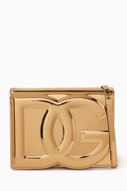 Dolce & Gabbana DG Logo Crossbody Bag in Mirror Leather 216490553_248