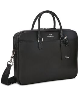 Мужская кожаная сумка-портфель Polo Ralph Lauren 13007442 | black