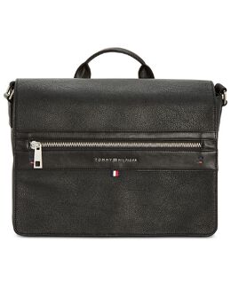 Мужская сумка-мессенджер Leo из искусственной кожи Pebble Tommy Hilfiger 6422395 | black